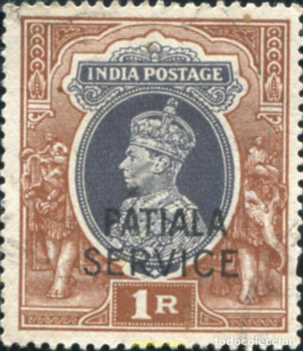Sellos: 787838 USED PATIALA 1944 SELLOS DE INDIA INGLESA DE 1937-41 SOBRECARGADOS