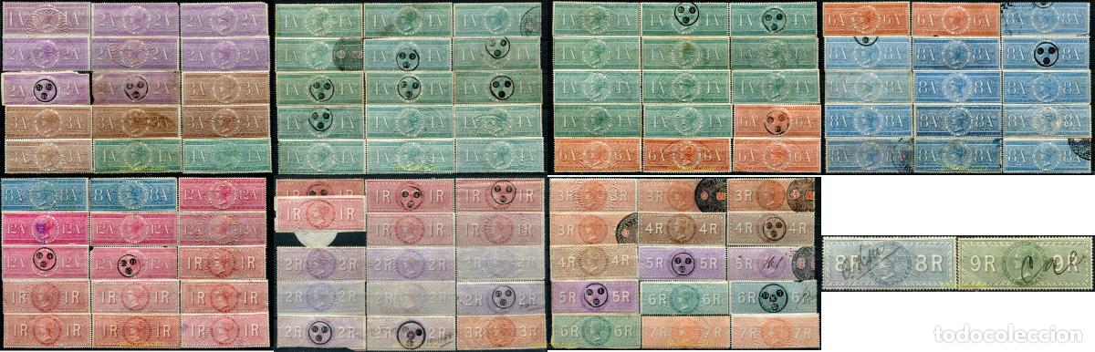 Sellos: 787857 USED INDIA INGLESA 1881 SELLOS FISCALES