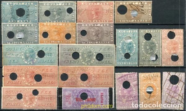 Sellos: 787864 USED INDIA INGLESA 1866 SELLOS FISCALES