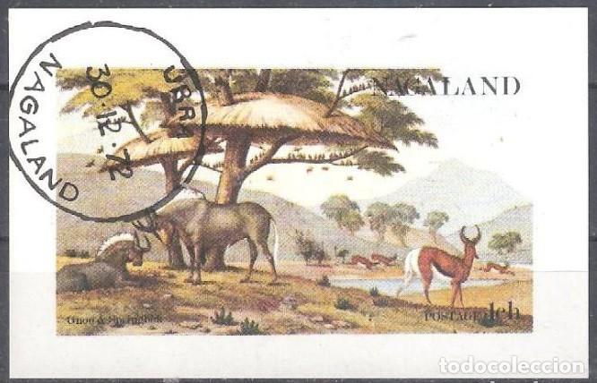Sellos: NAGALAND 1972 SHEET USED MNH FAUNA MAMIFEROS ANTILOPES ANTELOPES ANTILOPEN ANTELOPI WILDLIFE