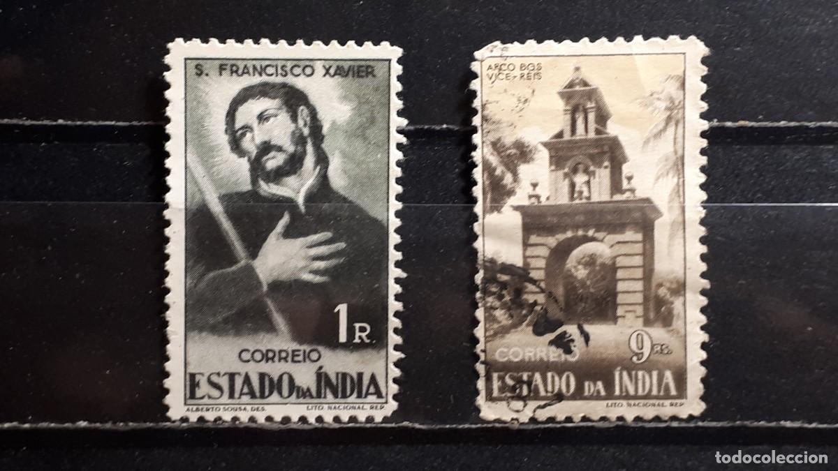 Sellos: India portuguesa. A&Ntilde;O 1946. */&deg;. Yvert 398, 402