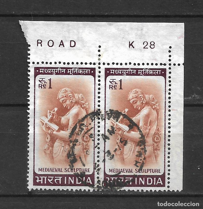 Sellos: india 1966 scott 419 usado - 34/9