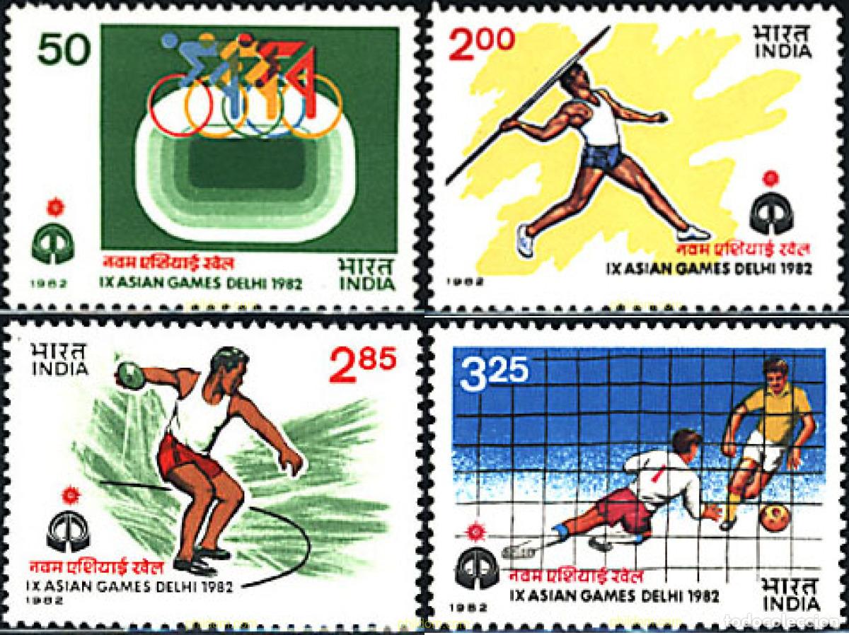 Sellos: 26627 MNH INDIA 1982 9 JUEGOS ASIATICOS EN NUEVA DELHI