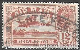 Selos: SELLO USADO DE INDIA BRITANICA 1929, CORREO AEREO YT 6