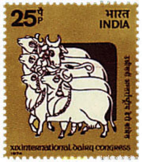 Sellos: 28650 MNH INDIA 1974 VACAS.