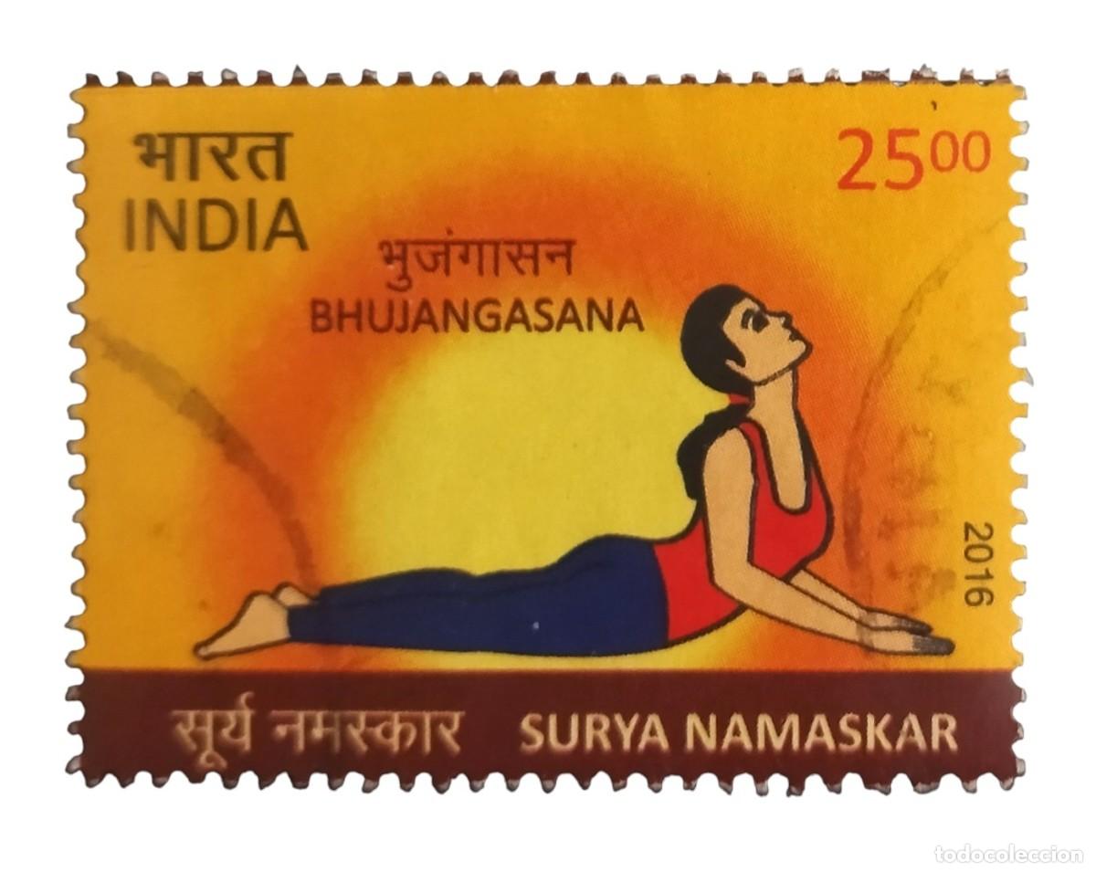 Stamps: INDIA 2016 Yoga. USADO.