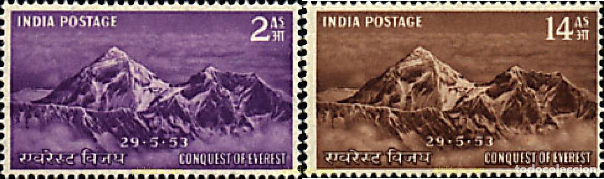Timbres: 26610 MNH INDIA 1953 CONQUISTA DEL EVEREST.