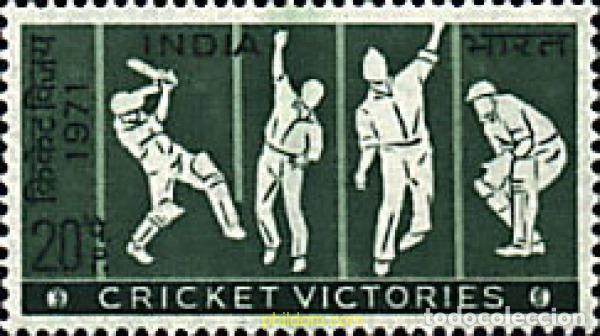 Briefmarken: 229674 HINGED INDIA 1971 JUGADORES DE CRICKET