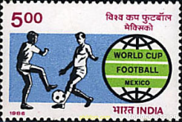 Stamps: 26632 MNH INDIA 1986 COPA DEL MUNDO DE FUTBOL. MEXICO-86