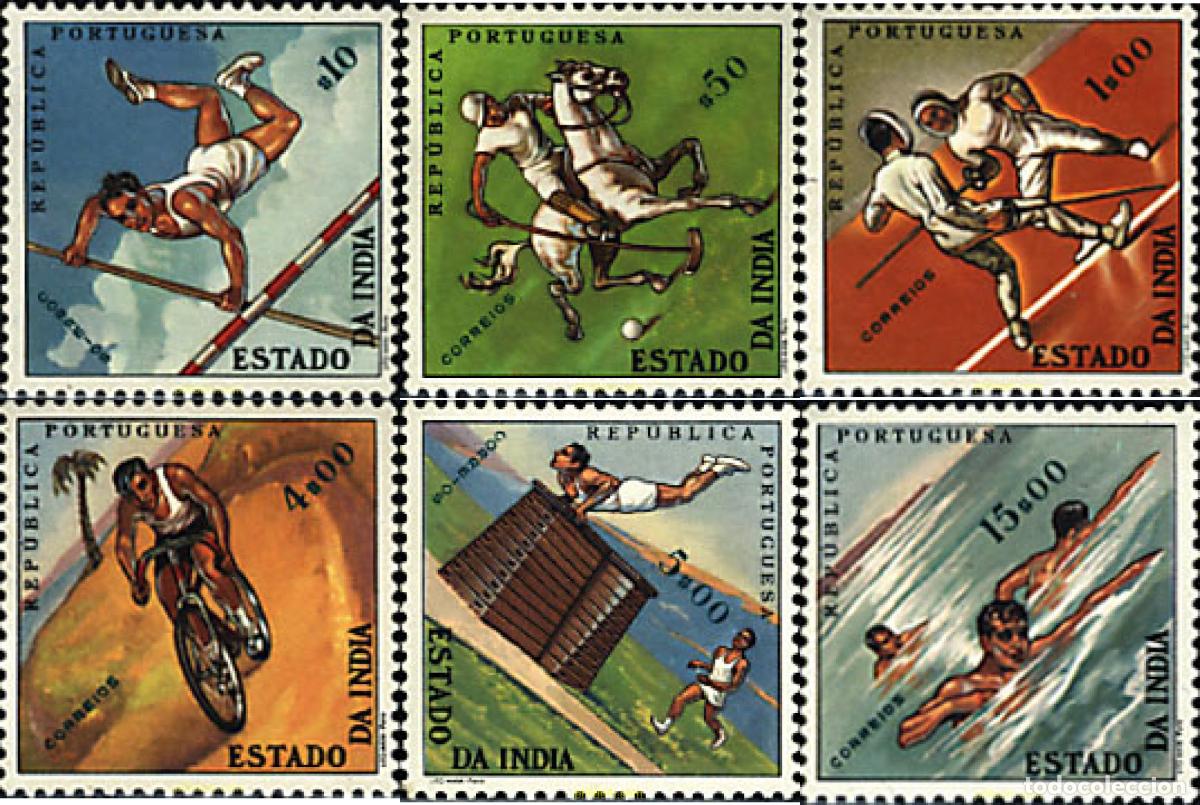 Timbres: 621182 HINGED INDIA PORTUGUESA 1961 DEPORTE