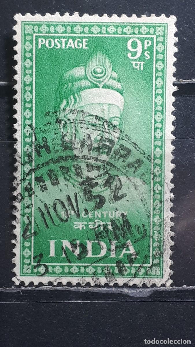 Sellos: INDIA. A&Ntilde;O 1952. &deg;. YVERT 37