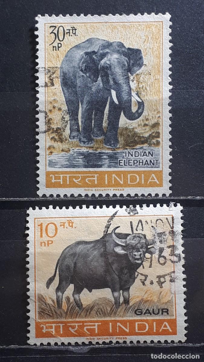 Sellos: INDIA. A&Ntilde;O 1962. &deg;. YVERT 147, 150.