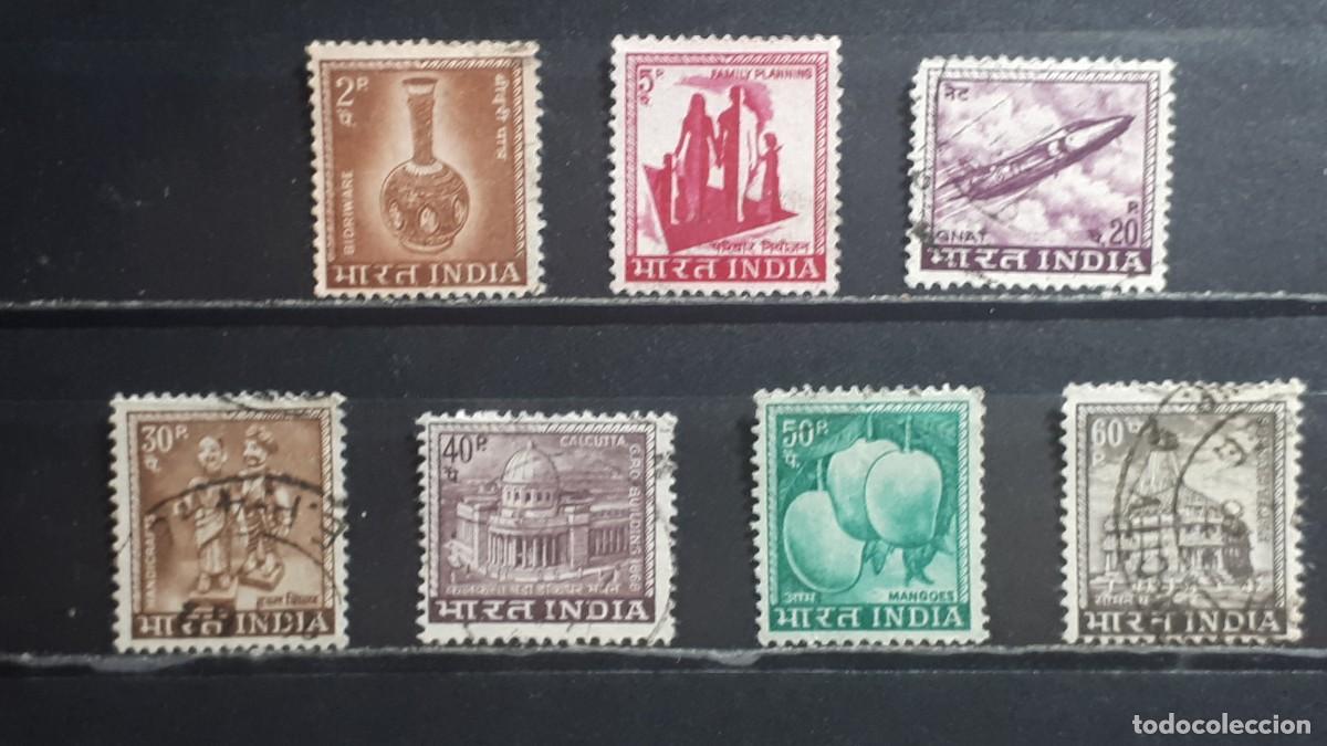 Sellos: INDIA. A&Ntilde;O 1967. &deg;. YVERT 222, 224, 226/9