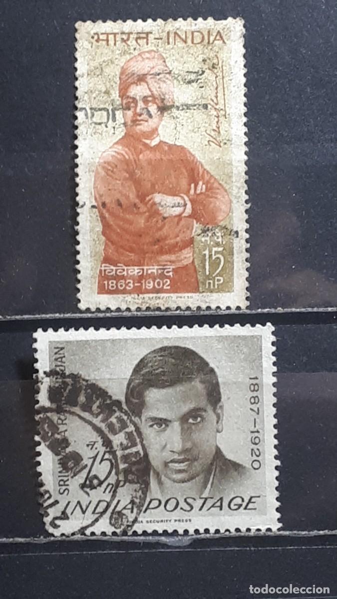 Sellos: INDIA. A&Ntilde;O 1962. &deg;. YVERT 155/6