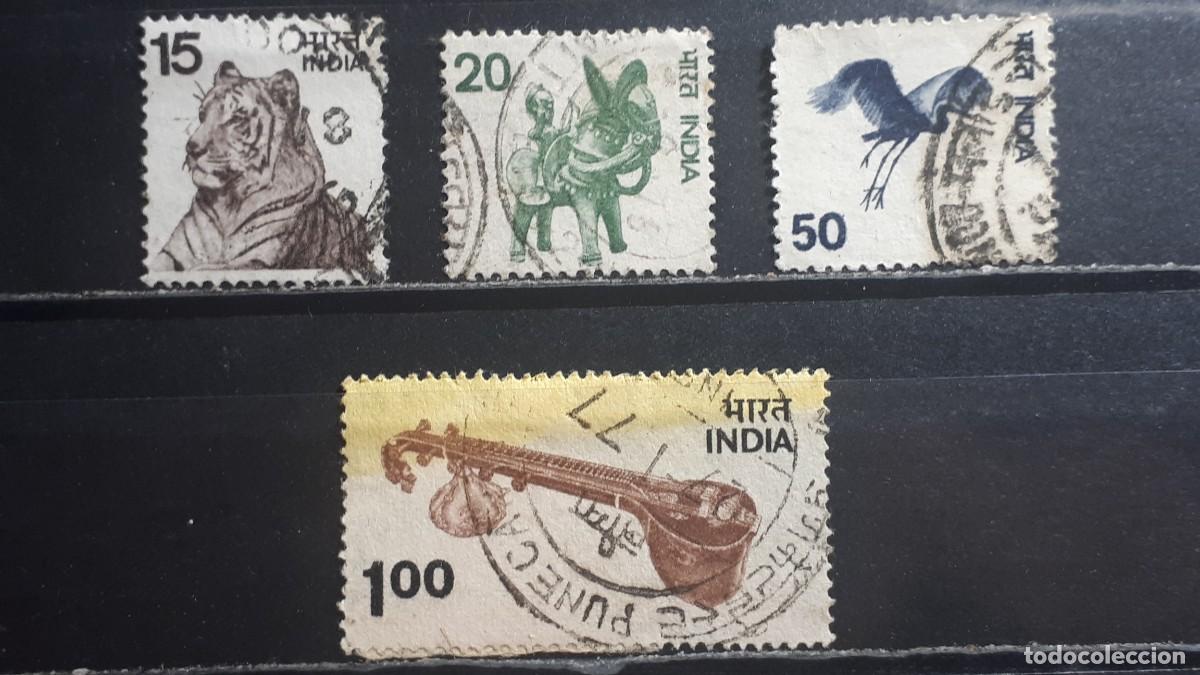 Sellos: INDIA. A&Ntilde;O 1975. &deg;. YVERT 444/7
