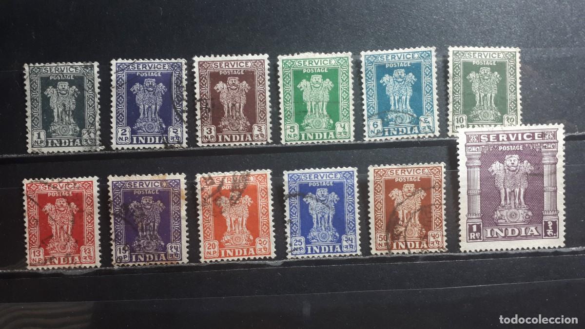 Sellos: INDIA. A&Ntilde;O 1958-63. &deg;. YVERT Servicios 23/32