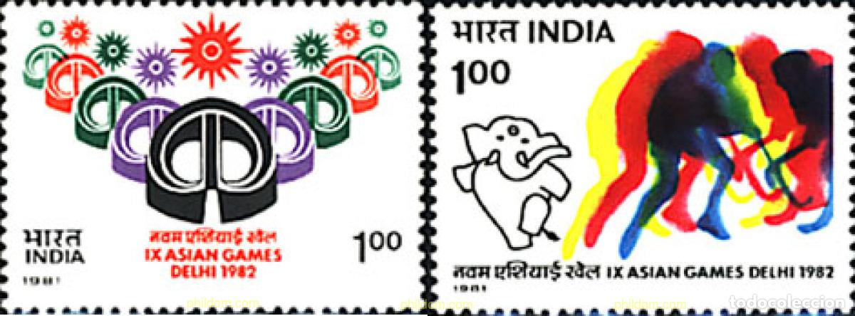Stamps: 26622 MNH INDIA 1981 9 JUEGOS ASIATICOS EN NUEVA DELHI
