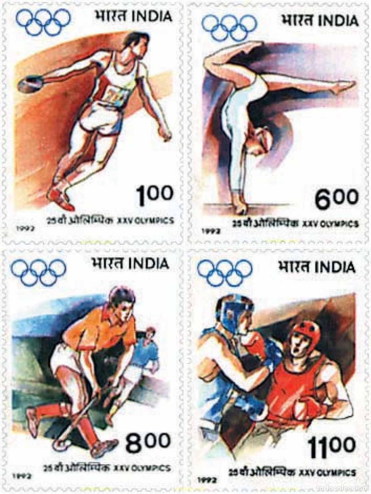 Briefmarken: 27971 MNH INDIA 1992 25 JUEGOS OLIMPICOS VERANO BARCELONA 1992