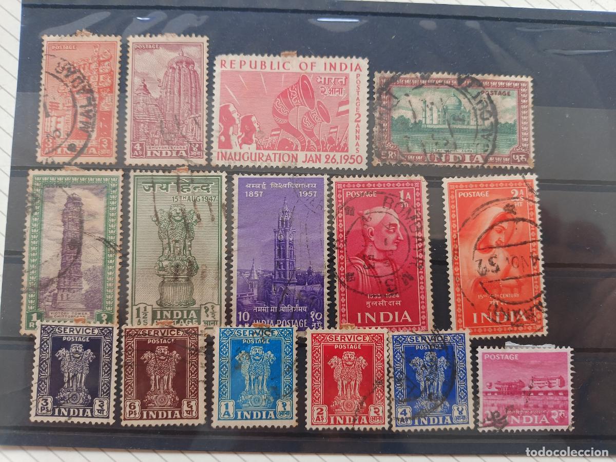 Sellos: India. Lote de sellos - Foto 1