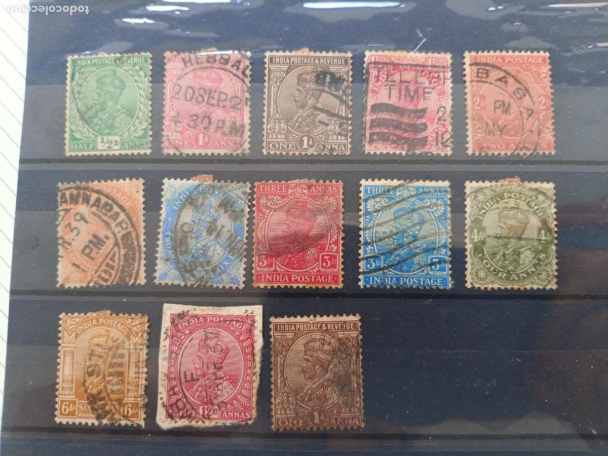 Sellos: India inglesa. Lote de sellos