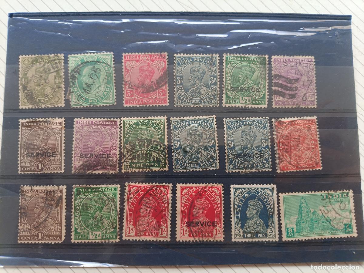 Sellos: India inglesa. Lote de sellos