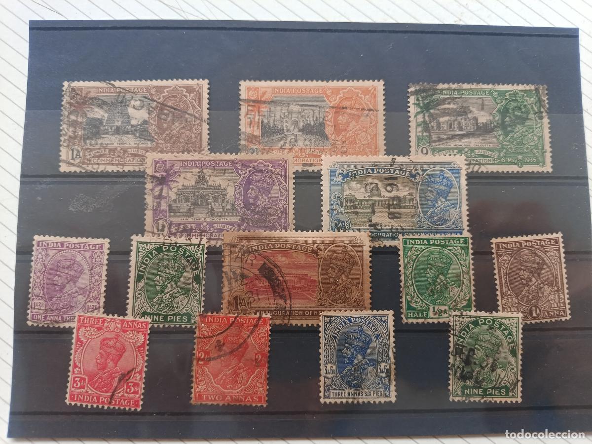 Sellos: India inglesa. Lote de sellos