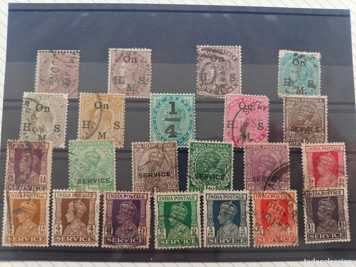Sellos: India inglesa. Lote de sellos