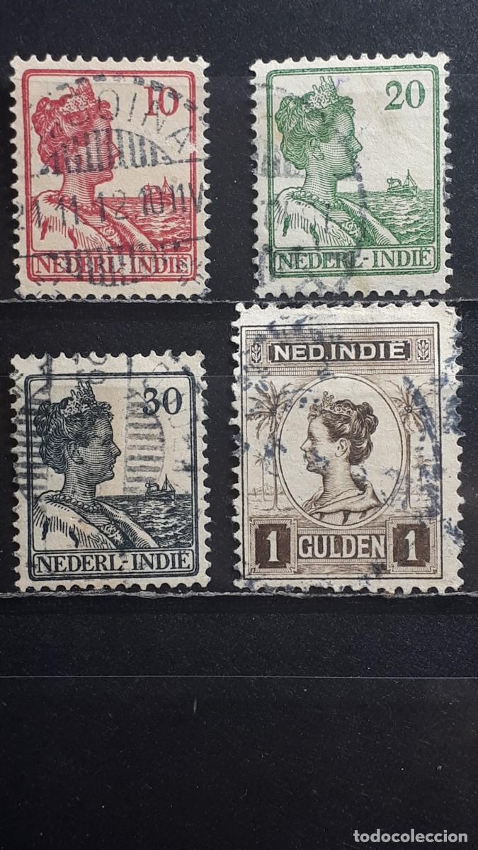 Sellos: INDIA HOLANDESA. A&Ntilde;O 1913. &deg;. YVERT 108, 111, 114, 116