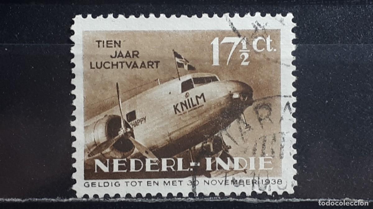 Sellos: INDIA HOLANDESA. A&Ntilde;O 1938. &deg;. YVERT A&eacute;reo 18