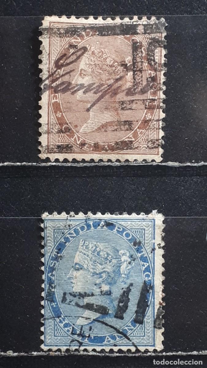 Sellos: INDIA INGLESA. A&Ntilde;O 1865. &deg;. YVERT 18, 21
