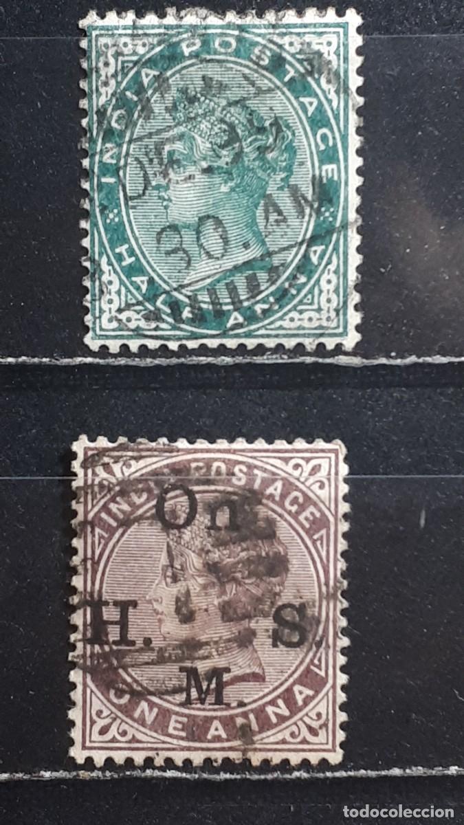 Sellos: INDIA INGLESA. A&Ntilde;O 1882. &deg;. YVERT 33, 35.