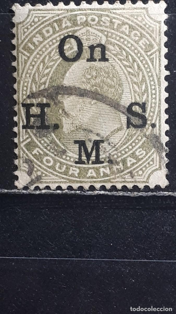 Sellos: INDIA INGLESA. A&Ntilde;O 1902. &deg;. YVERT servicios 43
