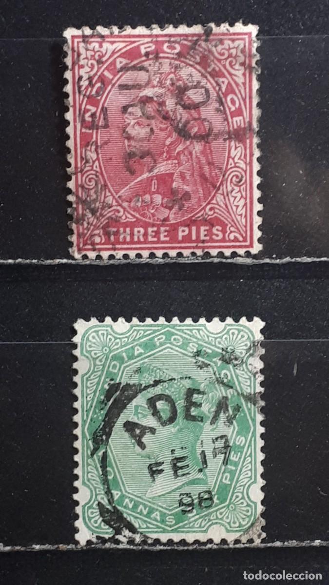 Sellos: INDIA INGLESA. A&Ntilde;O 1892. &deg;. YVERT 46/7
