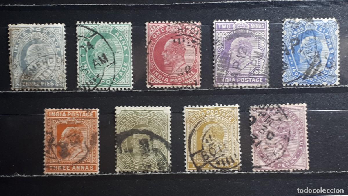 Sellos: INDIA INGLESA. A&Ntilde;O 1902-9. &deg;. YVERT 57/64, 73