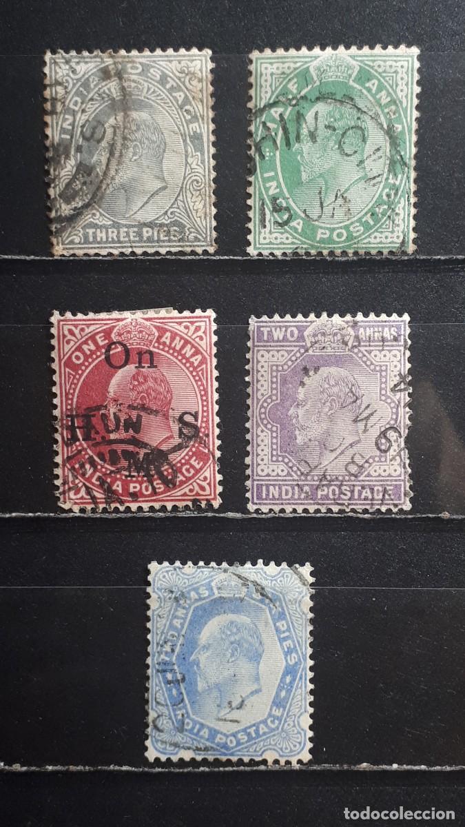 Sellos: INDIA INGLESA. A&Ntilde;O 1902-9. &deg;. YVERT 57/61