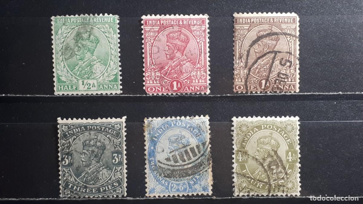Sellos: INDIA INGLESA. A&Ntilde;O 1911. &deg;. YVERT 76/9, 84, 87.