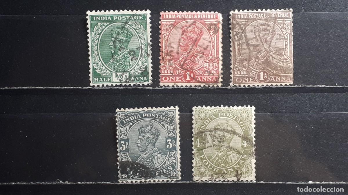 Sellos: INDIA INGLESA. A&Ntilde;O 1911. &deg;. YVERT 76/9, 87