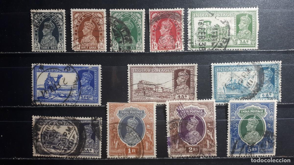 Sellos: INDIA INGLESA. A&Ntilde;O 1935. &deg;. YVERT 143/6, 149/53, 155/7.