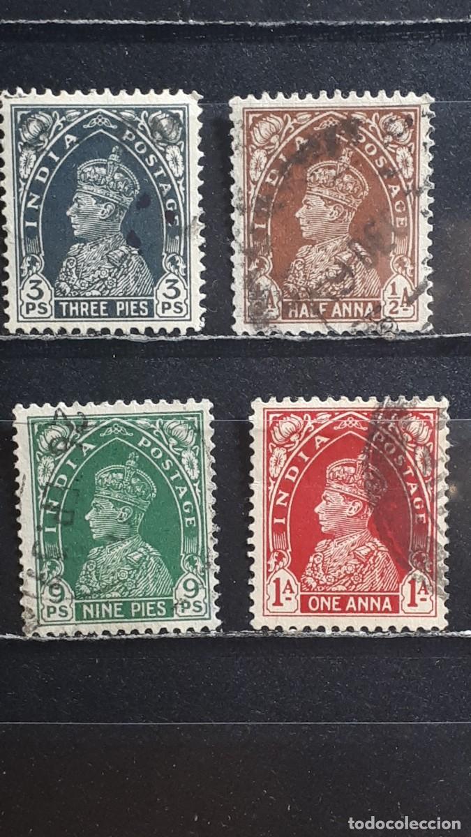 Sellos: INDIA INGLESA. A&Ntilde;O 1937. &deg;. YVERT 143/6,