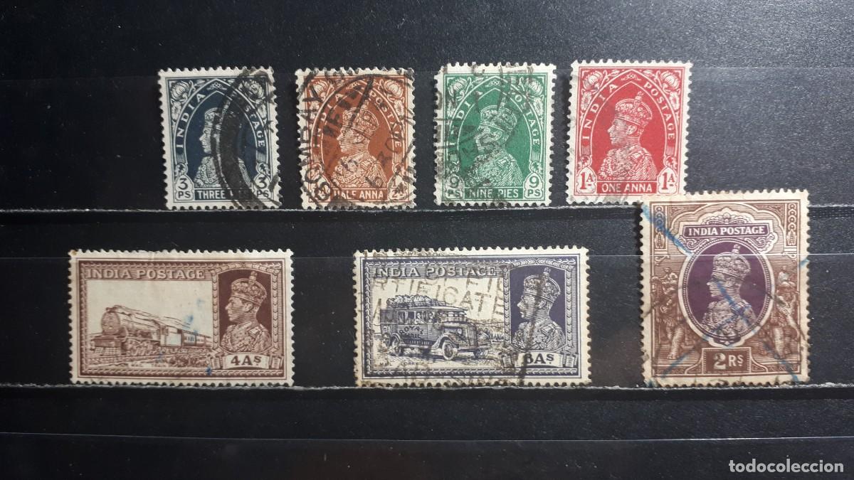 Sellos: INDIA INGLESA. A&Ntilde;O 1937. &deg;. YVERT 143/6, 151, 153, 156