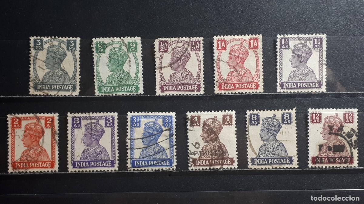 Sellos: INDIA INGLESA. A&Ntilde;O 1941. &deg;. YVERT 161/4, 166/70, 172/3.