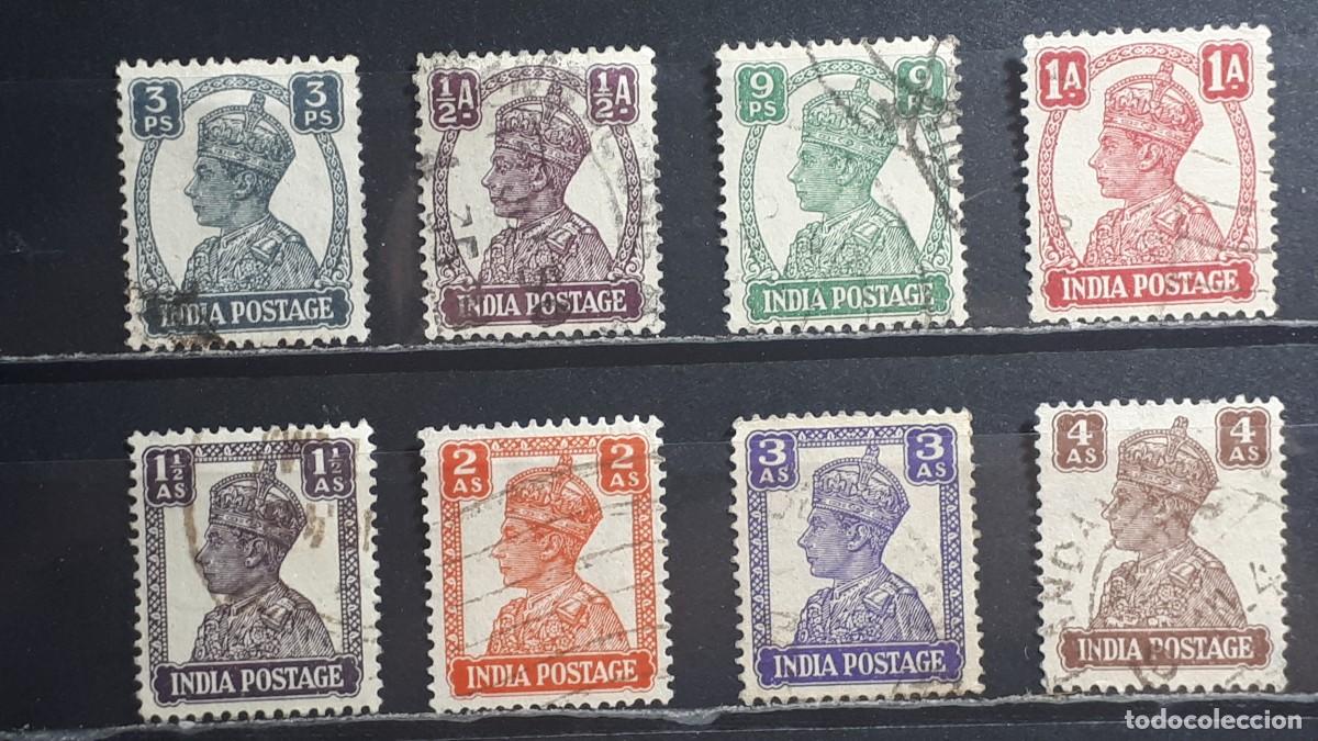 Sellos: INDIA INGLESA. A&Ntilde;O 1941. &deg;. YVERT 161/4, 166/8, 170.