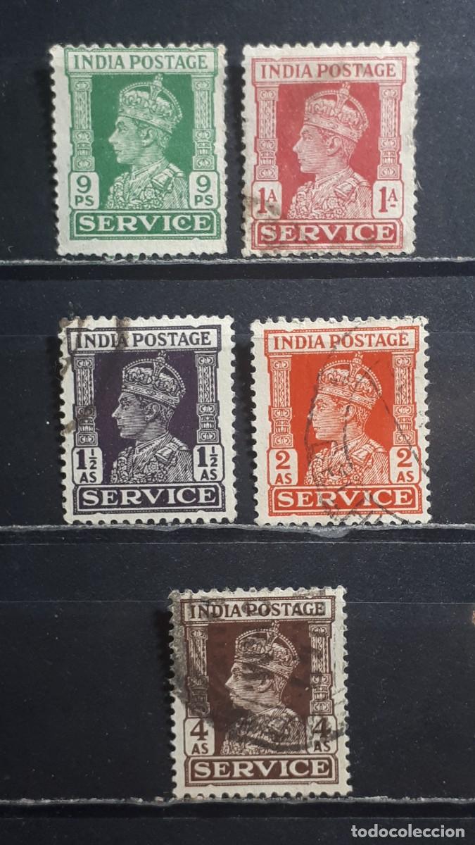 Sellos: INDIA INGLESA. A&Ntilde;O 1939. &deg;. YVERT servicios 105, 107/9, 111/2, 114,