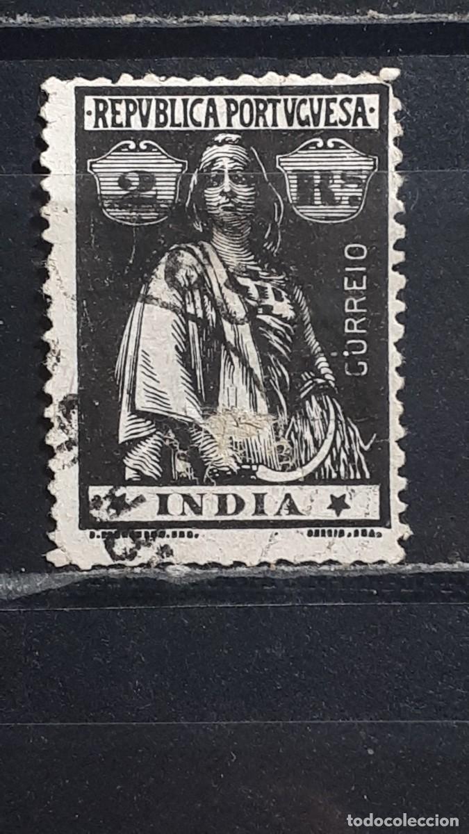 Sellos: INDIA PORTUGUESA. A&Ntilde;O 1913. &deg;. YVERT 308