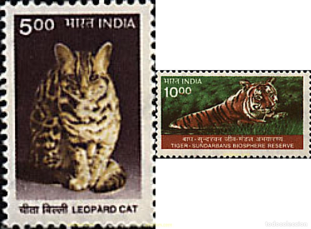 Sellos: 72195 MNH INDIA 2000 SERIE BASICA. FAUNA