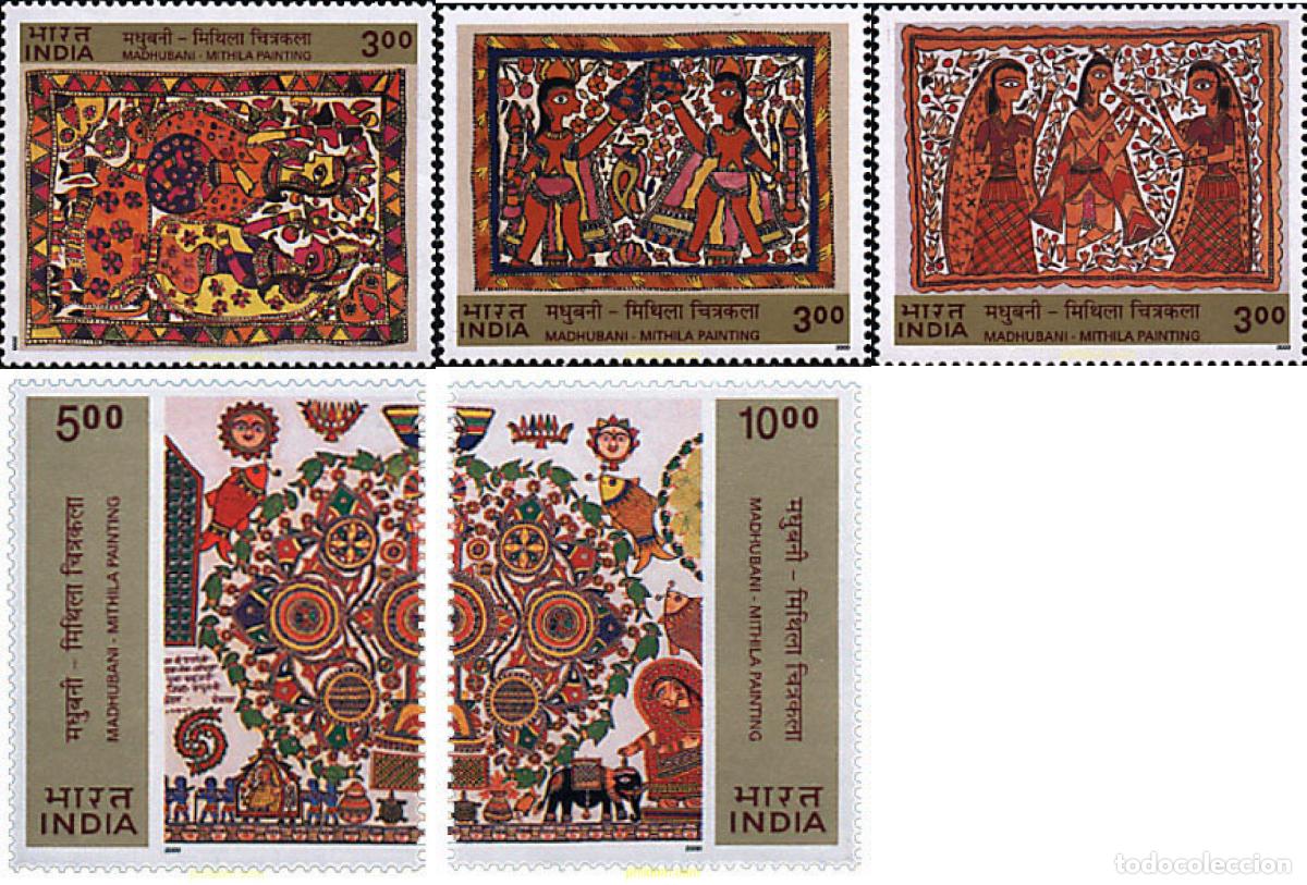 Sellos: 99800 MNH INDIA 2000 PINTURAS DE MADHUBANI-MITHILA
