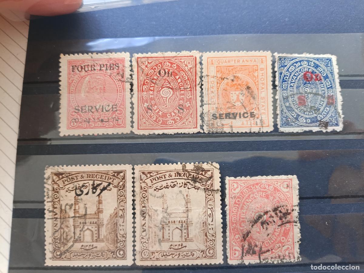 Sellos: India. Lote de sellos. Estados indios