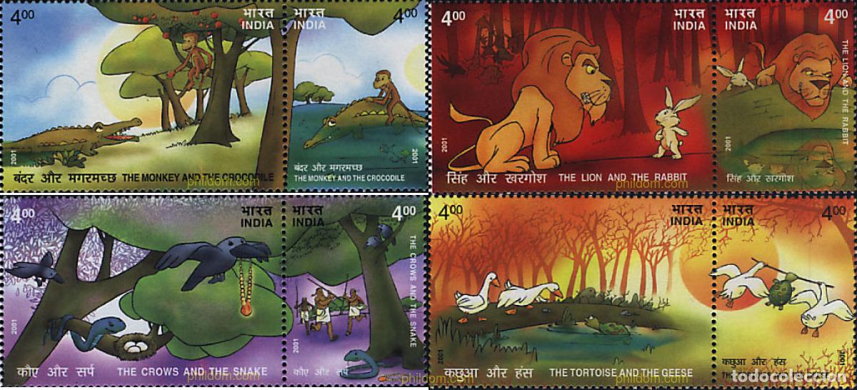 Sellos: 4810 MNH INDIA 2001 CUENTOS DEL PANCHATANTRA