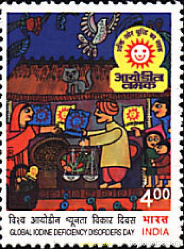 Sellos: 88647 MNH INDIA 2001 DIA DE LA LUCHA CONTRA LA DEFICIENCIA DE IODO