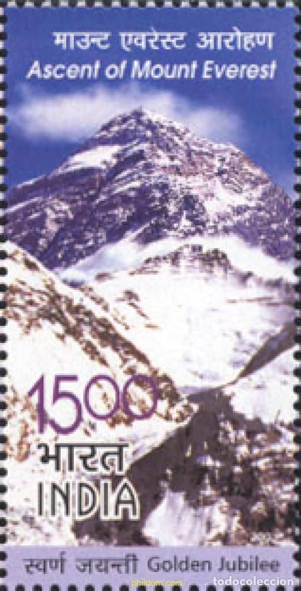 Sellos: 137181 MNH INDIA 2003 50 ANIVERSARIO DE LA PRIMERA ASCENSION AL EVEREST